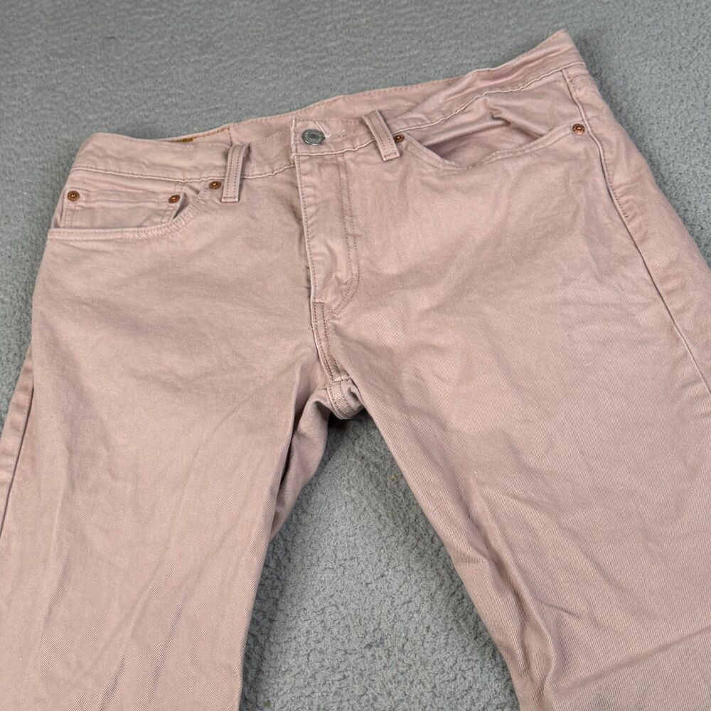 Levi’s 511 Jeans Mens 34 x 32 Pink Tapered Leg Cotton Denim Stretch